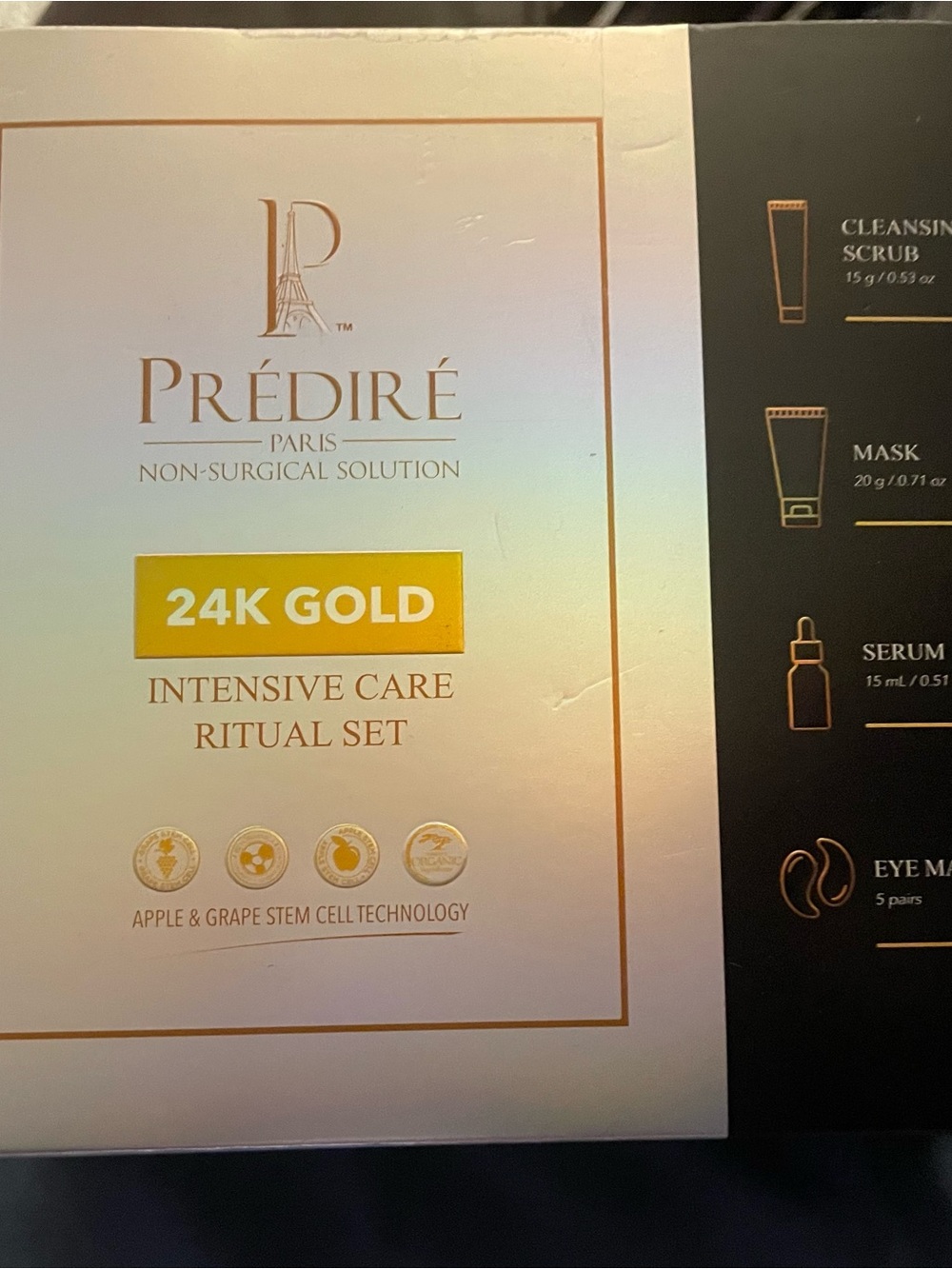 PRÉDIRÉ 24K Gold Intensive Care Ritual Set - Gold Skincare Kit